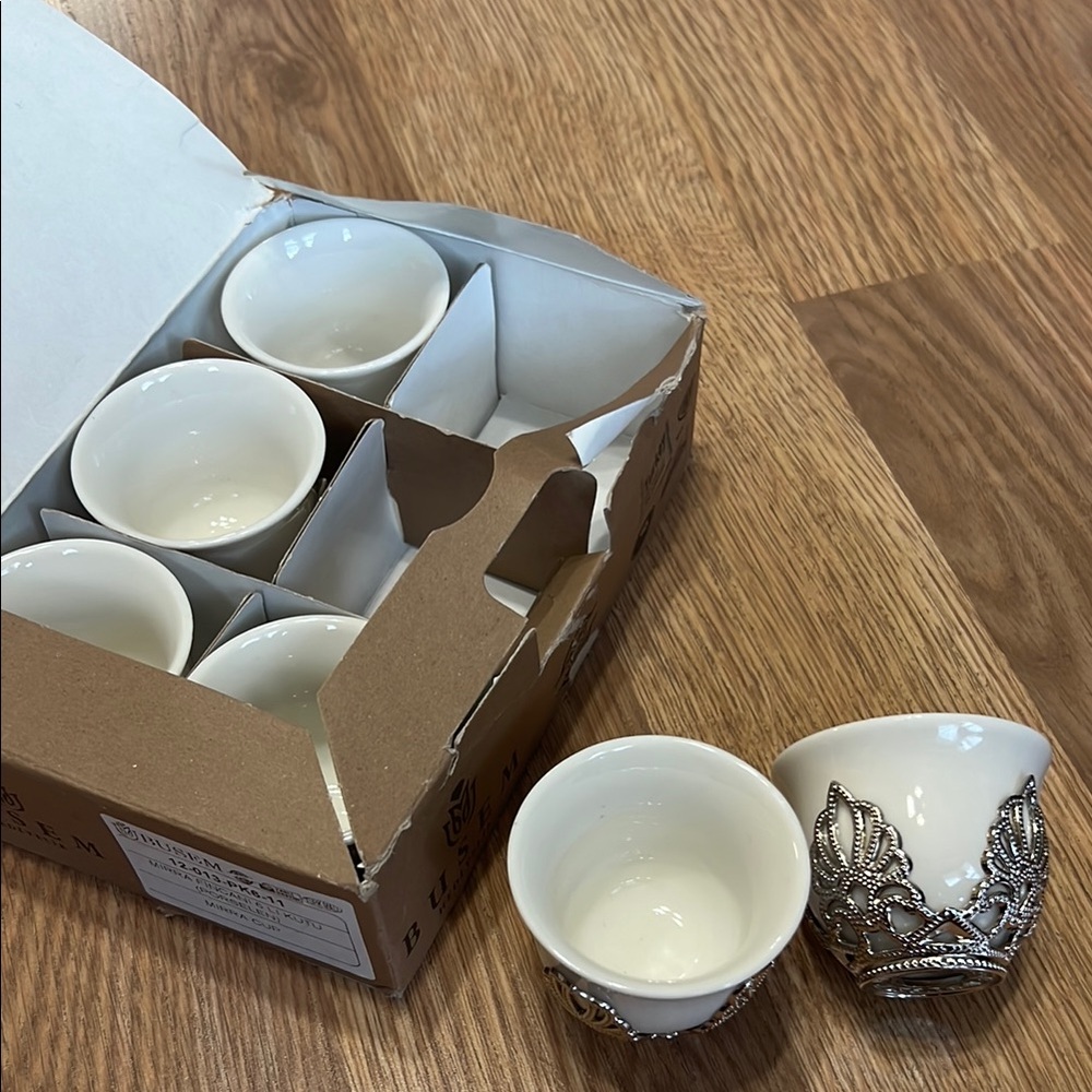 Busem Turkish porcelain Mirra cups.